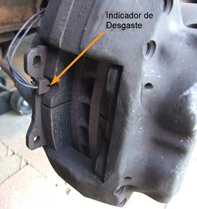 Indicador de desgaste da pastilha de freio