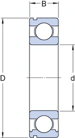Rolamento Rígido de Esferas - SKF - 6309 NR - Unitário